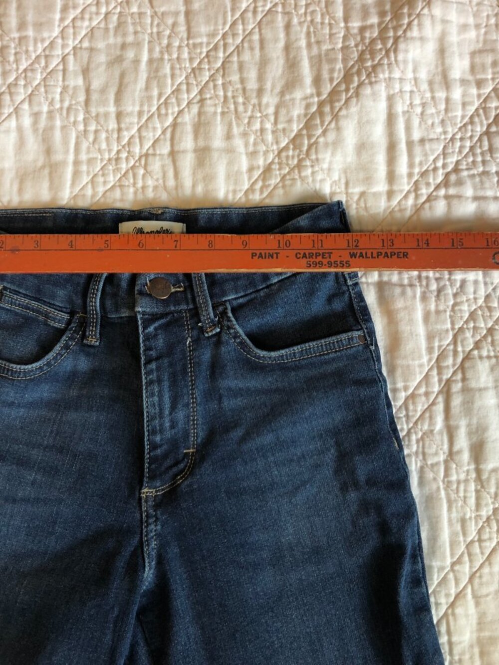 Wrangler Bespoke Boot Denim Girls/Big Girls Jeans, Size 26x32 - Picture 3 of 12